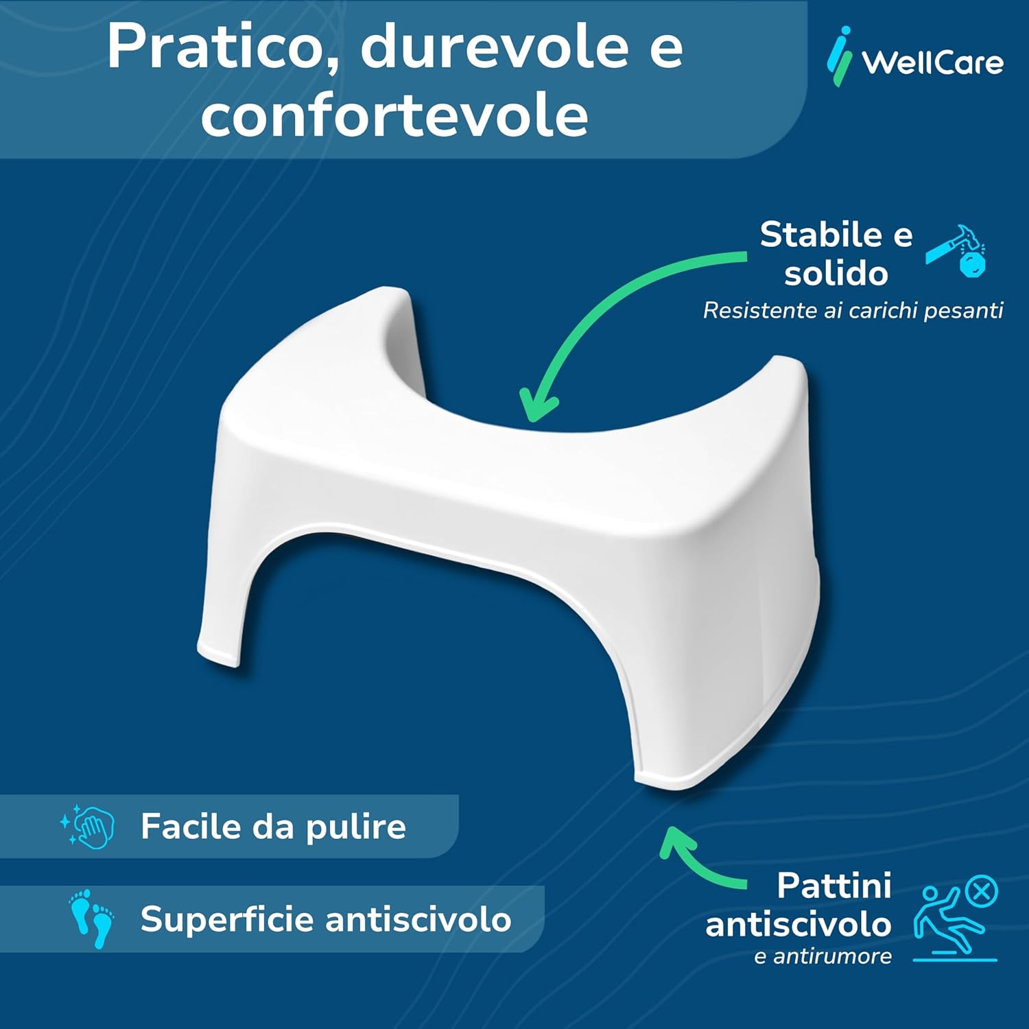 Well Care tabouret vue latérale